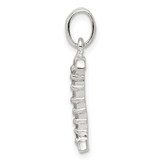 Sterling Silver CZ Letter I Initial Pendant - QC-F7C68EFF-3263