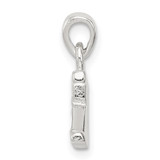 Sterling Silver CZ Letter K Initial Pendant - QC-F08E9533-8230