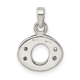 Sterling Silver CZ Letter O Initial Pendant - QC-035E2EDE-6937