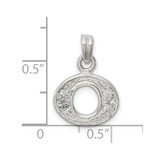 Sterling Silver CZ Letter O Initial Pendant - QC-035E2EDE-6937