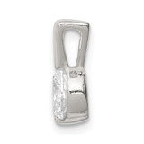 Sterling Silver CZ Pendant Chain Slide