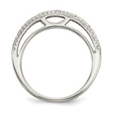 Sterling Silver CZ Ring - QR-523CB697-1840