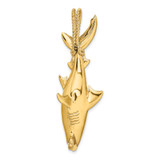 14K 3-D Hammerhead Shark w/ Rope Bail Charm