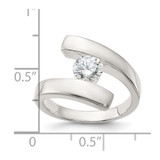 Sterling Silver CZ Ring - QR-6C1C63AE-1170