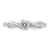 Sterling Silver CZ Ring - QR-7FAEECE3-4451