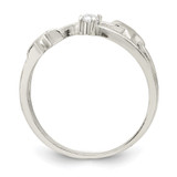 Sterling Silver CZ Star Ring - QR-DAAF55D3-2628