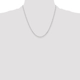 Sterling Silver D/C 2mm 3 Short Plus 1 Long Cable Link Chain - QF-9D74AE5A-6132