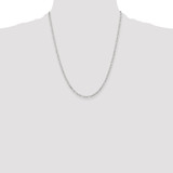 Sterling Silver D/C 3mm 3 Short Plus 1 Long Cable Link Chain - QF-59C184C2-3391