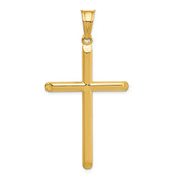 14k 3-D Hollow Cross Pendant - C3-A1DF6A64-5626