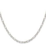 Sterling Silver D/C 4mm 3 Short Plus 1 Long Cable Link Chain - QF-7B7A8469-7386