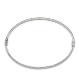 Sterling Silver D/C 4mm Bangle - QB-79807765-6691