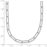 Sterling Silver D/C Fancy Open Link w/1.5 in ext. Necklace