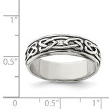 Sterling Silver Design Ring - QR-2F1CE5FB-7959