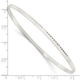 Sterling Silver Diamond Cut Slip-on Bangle - QB-2C01A29D-2115