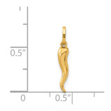 14k 3D Italian Horn Charm - XC-C7298751-2572
