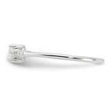 Sterling Silver E-coated CZ Ring - QR-8128C08E-9053