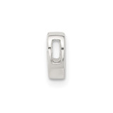 Sterling Silver E-coated Heart Slide Charm