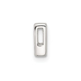 Sterling Silver E-coated Letter B Slide Charm