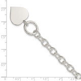 Sterling Silver Engraveable Heart Bracelet - QG-27E67DB7-4573