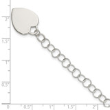 Sterling Silver Engraveable Heart Bracelet - QG-9E809316-5191