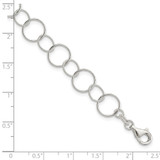 Sterling Silver Fancy Bracelet - QG-ECB903FA-4264