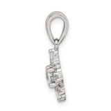 Sterling Silver Fancy CZ Pendant