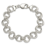 Sterling Silver Fancy Link Bracelet - QG-D1AEE954-3012
