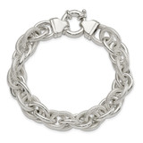 Sterling Silver Fancy Link Bracelet - QG-EECBECCC-7283