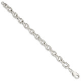Sterling Silver Fancy Link Bracelet - QG-F77D40CD-2428