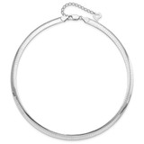 Sterling Silver Gold-plated 6mm Reversible w/2in ext Cubetto Chain