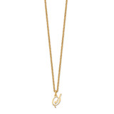 Sterling Silver Gold-plated Letter S Initial Necklace
