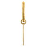 Sterling Silver Gold-plated Oval Key Ring