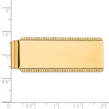 Sterling Silver Gold-plated Satin Front Satin Back Money Clip