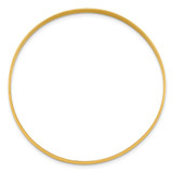 Sterling Silver Gold-tone 4.5mm Polished Slip-On Bangle Bracelet