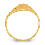 Sterling Silver Gold-tone Polished Claddagh Ring - QR-FC6BAA54-5430