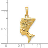 14k 3-D Nefertiti Pendant - C3-0E96B1AC-4063