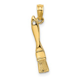 14K 3-D Paint Brush Charm