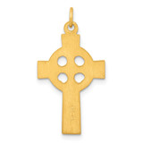 Sterling Silver Gold-tone Polished Solid Cross Pendant - QC-CB2F5AD4-4384