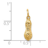 14k 3D Peanut Charm