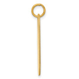 Sterling Silver GP Engraveable Dog Tag Polished Disc Charm - QM-F802EFAA-7157