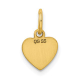 Sterling Silver GP Engraveable Heart Polished Disc Charm - QM-01252D3E-9628