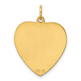 Sterling Silver GP Engraveable Heart Polished Disc Charm - QM-19203320-2827