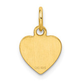 Sterling Silver GP Engraveable Heart Polished Disc Charm - QM-7B9797D1-9924