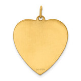 Sterling Silver GP Engraveable Heart Polished Disc Charm - QM-F2BD2F85-7671