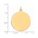 Sterling Silver GP Engraveable Round Polished Disc Charm - QM-03A5A854-6445