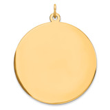 Sterling Silver GP Engraveable Round Polished Disc Charm - QM-47601001-4493