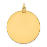 Sterling Silver GP Engraveable Round Polished Disc Charm - QM-47601001-4493