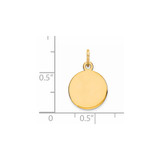 Sterling Silver GP Engraveable Round Polished Disc Charm - QM-4A1DF179-6510