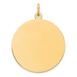 Sterling Silver GP Engraveable Round Polished Disc Charm - QM-6DAE0588-6355