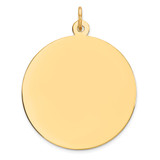 Sterling Silver GP Engraveable Round Polished Disc Charm - QM-7D62C384-1465